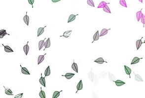 Light Pink, Green vector sketch backdrop.