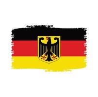 Germany Flag With Watercolor Painted Brush vector