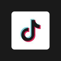 Tik Tok Black icon. Social media vector. Tik Tok logo. vector
