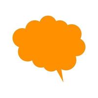Dialog cloud illustrated on a white background vector