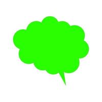 Dialog cloud illustrated on a white background vector