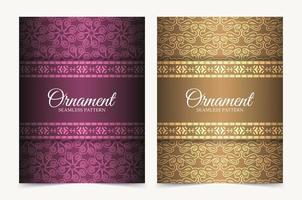 Premium pattern texture menu design vector