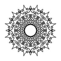 Circular pattern in the form of a mandala for henna vector