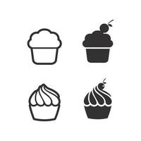 tortas y panadería icono diseño de logotipo vector de comida vector de pan y símbolo e icono de comida