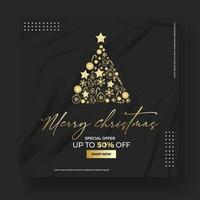Holiday deer, Merry Christmas and New Year typographical on background with winter landscape with snowflakes, light, stars.Vector Illustration vector