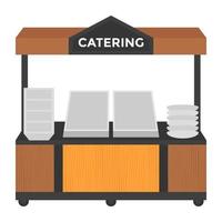 conceptos de servicio de catering vector