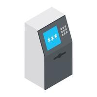 ATM Machine Concepts vector