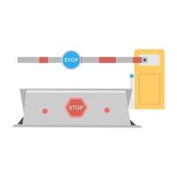 Trendy Checkpost Concepts vector