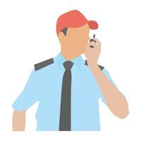 Policeman Reporting Concepts vector