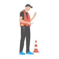 Traffic Police Concepts vector