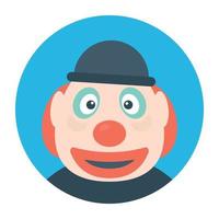 conceptos de payaso pierrot vector