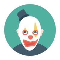 White Face Clown vector