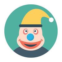 conceptos de payaso walkaround vector