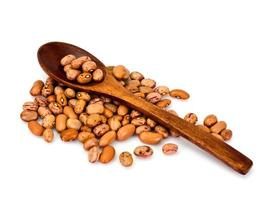 Dried Beans on White Background photo