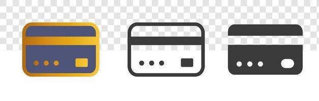 Credit cards icon black and white card Royalty Free Vector