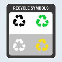 reciclar colecciones de símbolos vector