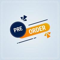 Square Preorder banner for social media. Preorder sign for online advertisement. vector