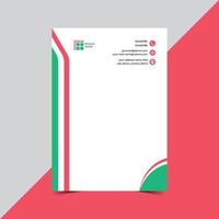 Business letterhead design template vector