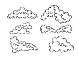 nube atmósfera cielo clima aislado vector