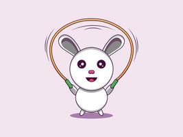 Print Vector Cute rabbit character cartoon illustration