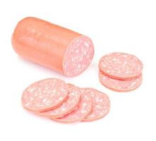 Sausage Salami Isolated on White Background photo