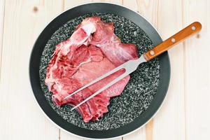 Piece of Fresh Raw Beef, Veal photo