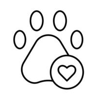 Pets allowed linear icon. Animal welcome. Pet friendly area. Veterinarian clinic. Shelter, hotel for animals. Thin line illustration. Contour symbol. Vector isolated outline drawing. Editable stroke