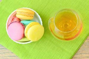 macarrones franceses dulces y coloridos