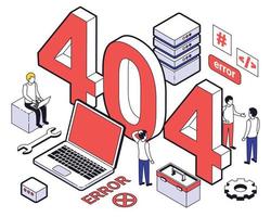 Colored Web Hosting Isometric Composition vector