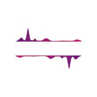 Pulse Music Logo Inspirations. Purple Pulse Background vector