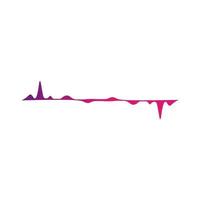 Pulse Music Logo Inspirations. Purple Pulse Background vector