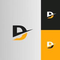 D Letter Arrow Logo Inspirations vector