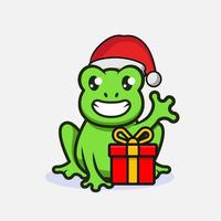 Cute Christmas mascot design illustration vector