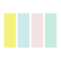 Wave pattern pastel colors background vector