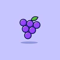 una ilustración de uva vector