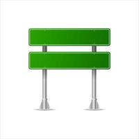 Realistic Green street and road signs. City illustration vector. Street traffic sign mockup isolated, signboard or signpost direction mock up image vector