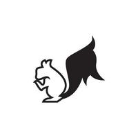 Squirrel icon and symbol vector illustration