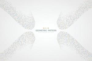 Abstract square pattern design artwork of swirl center cover background. illustration vector eps10