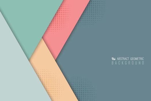 Abstract pastel overlap template cover background of various color design. vector eps10