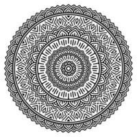 Ornament round lace with Mandala Pro Vector