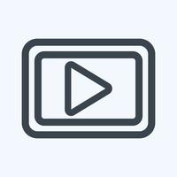 Icon Right - Line Style,Simple illustration,Editable stroke vector