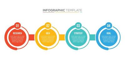 pasos de negocio diagrama de diseño de flujo de trabajo concepto de presentación infográfica vector