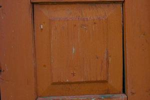 Piece of an old wooden door photo