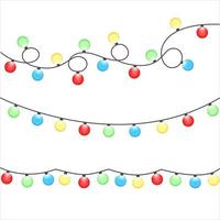 Garland interior decoration for the holiday vector