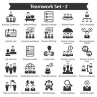 Team Work Icon Pack vector