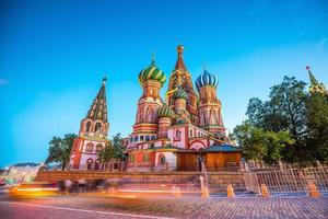 Basil's cathedral at Red square in Moscow photo