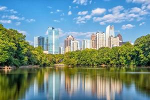 Midtown Atlanta skyline from the park photo