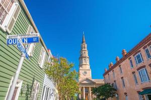 zona del centro histórico de charleston foto