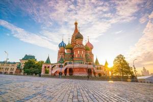 Basil's cathedral at Red square in Moscow photo