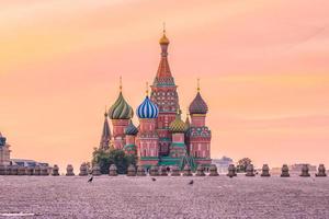 Basil's cathedral at Red square in Moscow photo